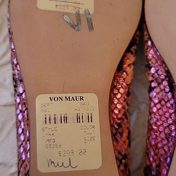 Gorgeous Stuart Weitzman Lynx Melon Iris Snakeskin Ballet Flats - Picture 15 of 16